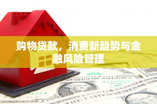 巨野购物贷款，消费新趋势与金融风险管理