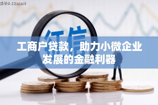 巨野工商户贷款，助力小微企业发展的金融利器