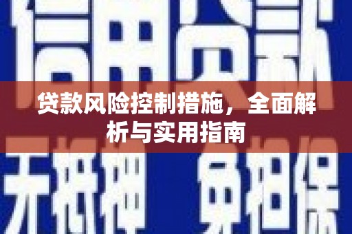 巨野贷款风险控制措施，全面解析与实用指南