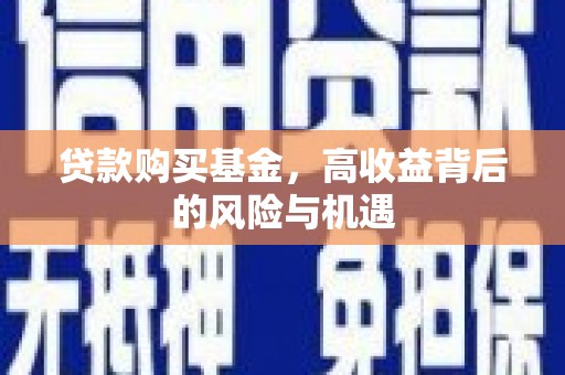 巨野贷款购买基金，高收益背后的风险与机遇