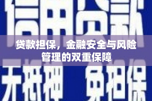 巨野贷款担保，金融安全与风险管理的双重保障