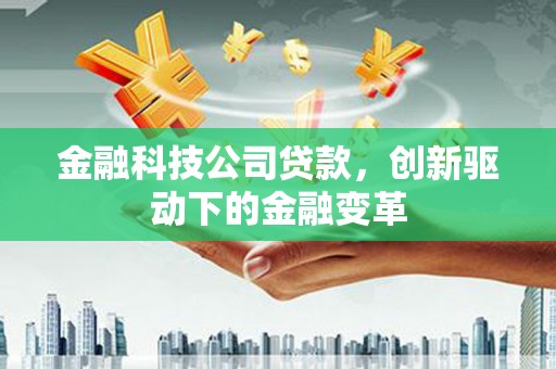 巨野金融科技公司贷款，创新驱动下的金融变革