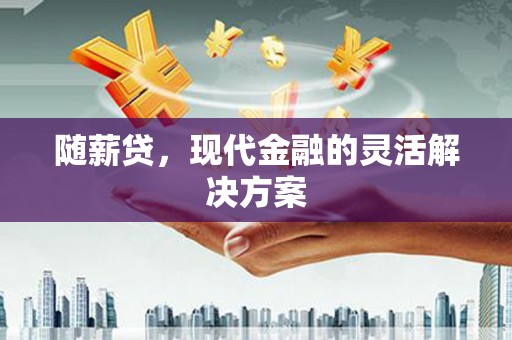 巨野随薪贷，现代金融的灵活解决方案