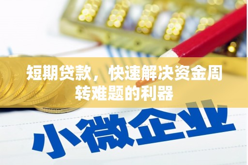 巨野短期贷款，快速解决资金周转难题的利器