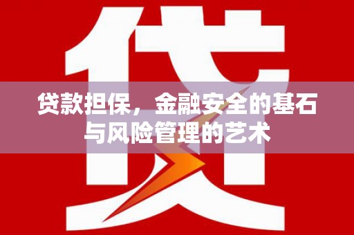 巨野贷款担保，金融安全的基石与风险管理的艺术