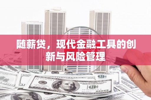 巨野随薪贷，现代金融工具的创新与风险管理