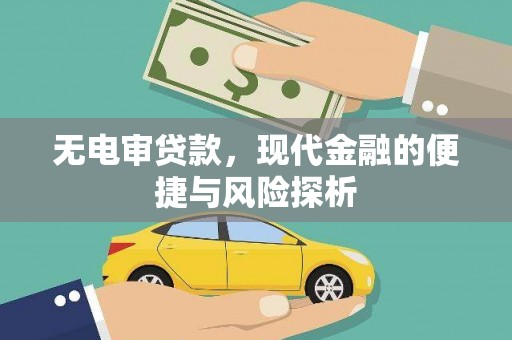 巨野无电审贷款，现代金融的便捷与风险探析