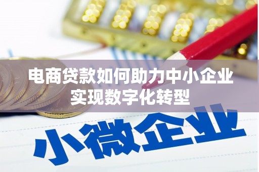 巨野电商贷款如何助力中小企业实现数字化转型