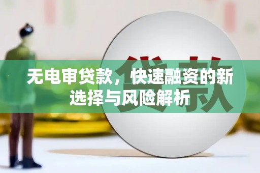 巨野无电审贷款，快速融资的新选择与风险解析