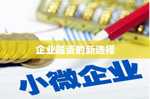 巨野企业融资的新选择