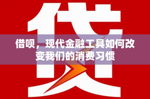 巨野借呗，现代金融工具如何改变我们的消费习惯