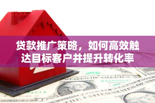 巨野贷款推广策略，如何高效触达目标客户并提升转化率