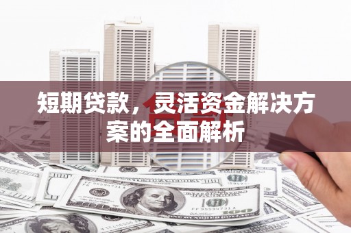 巨野短期贷款，灵活资金解决方案的全面解析