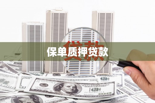 巨野保单质押贷款