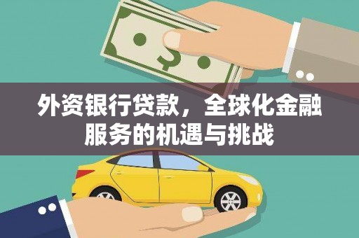巨野外资银行贷款，全球化金融服务的机遇与挑战