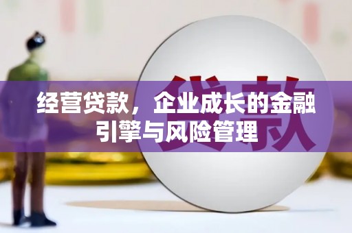 巨野经营贷款，企业成长的金融引擎与风险管理