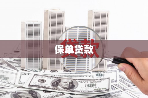 巨野保单贷款
